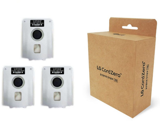 LG정품 MEZ68911474 사용 코드제로 올인원타워 먼지봉투 (3개입) [대용량] (HJ솔B 증정)