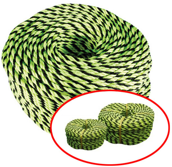 국산 PE 형광로프 8mm 10mm 12mm 14mm 100M 형흑 흑색 1롤 건축 교량 현장 안전 유도 설치 주차장 바닥 라인 행사장 차량 통제 안전로프 로프끈 피피로프 1개, 형광