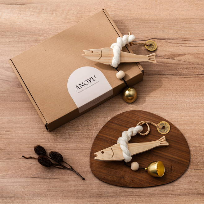 아노유 액막이 명태 집들이 개업 선물 도어벨 엽전, 1개