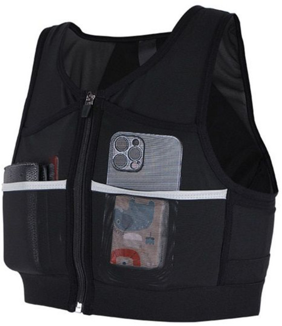 러닝 마라톤 조끼 가방 메쉬 백팩 탄성 러닝 스토리지 가슴 포켓 팩 재킷 통기성 야외 스포츠