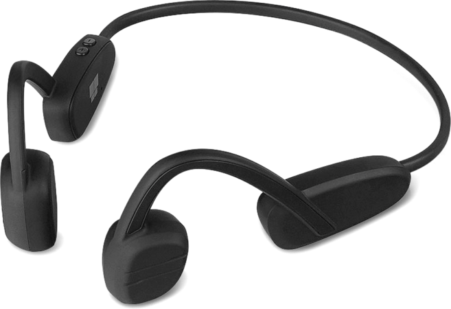 고막타격없는 건강한 초경량 블루투스 골전도 헤드셋 오픈형 무선 헤드폰, 골전도헤드셋+저속충전기, 블랙