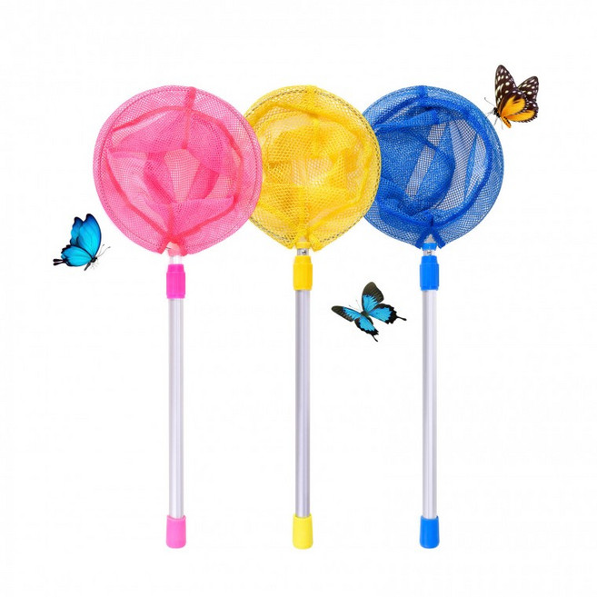 어린이용 미니 뜰채 물고기잡기 해루질 채집 잠자리채 물놀이용품 유아 갯벌놀이 RUL+1145, (어린이뜰채) 핑크