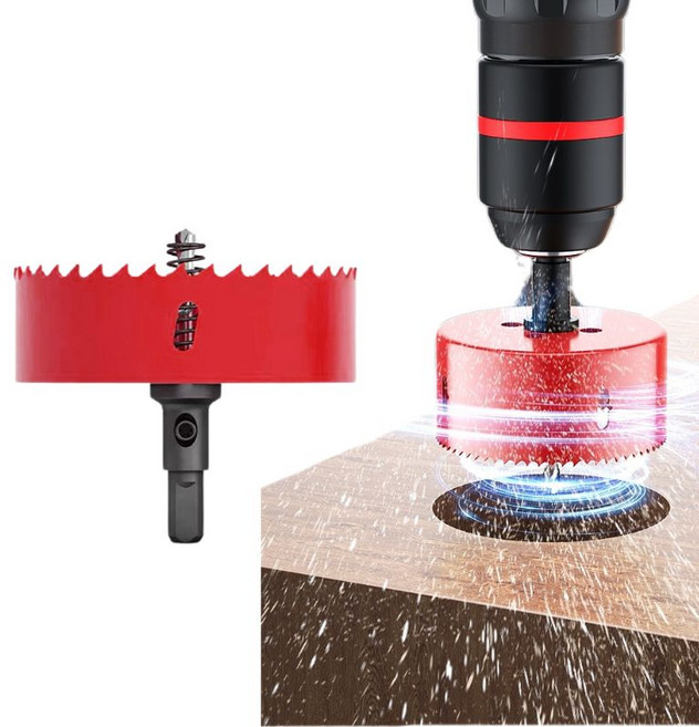 tinduo 다규격 목재 철판 플라스틱 바이메탈 홀쏘, 45mm