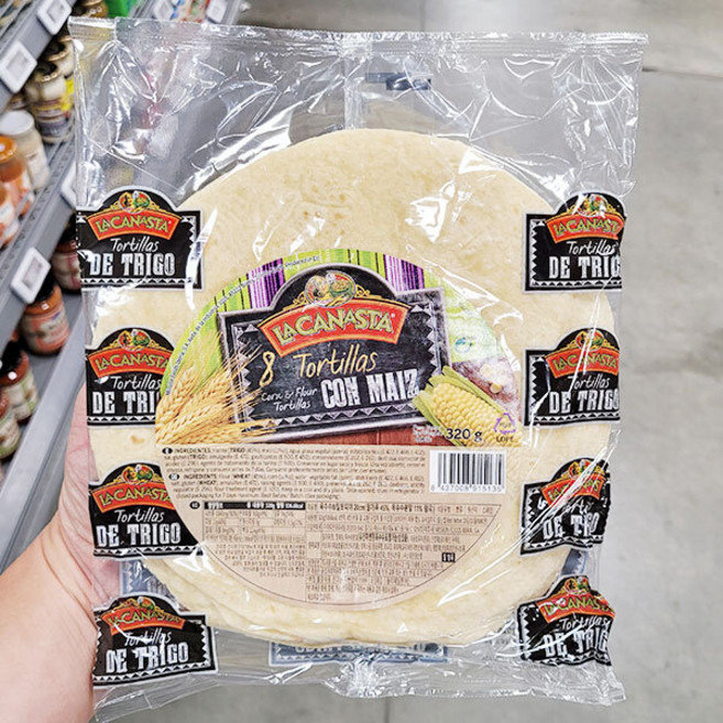 아즈텍카 옥수수&밀 또띠아, 320g