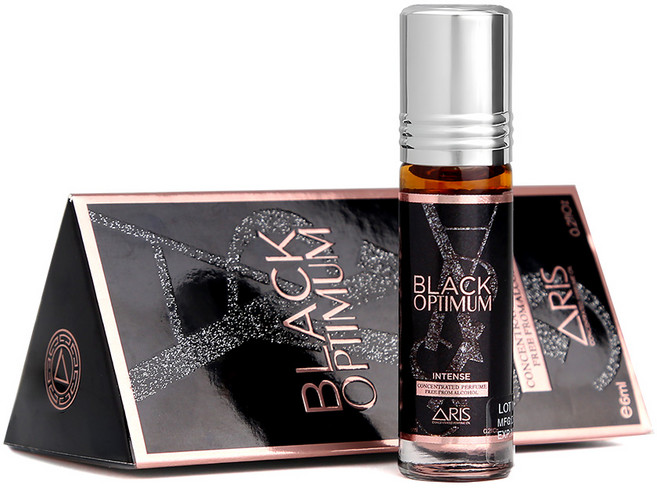 아리스 ARIS 컨센트레이티드 퍼퓸 오일향수 블랙옵티멈 "밤의 매혹을 담은 블랙 옵티멈 거부할 수 없는 압도적 존재감", 1개, 6ml