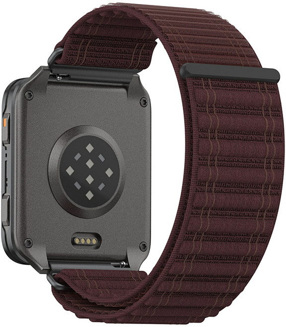24mm 소프트 나일론 루프 밴드 통기성 스트랩 호환 Garmin Venu X1 Quick Release 워치밴드 for Coros NOMAD APEX 4 46mm, 와인 레드