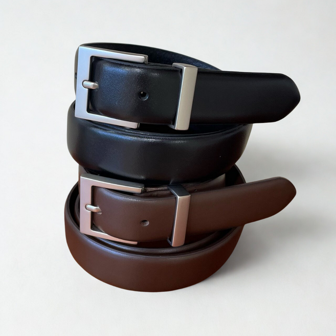 3cm 소가죽벨트 국산 30mm 실버버클 벨트 남녀공용 캐주얼 정장 벨트