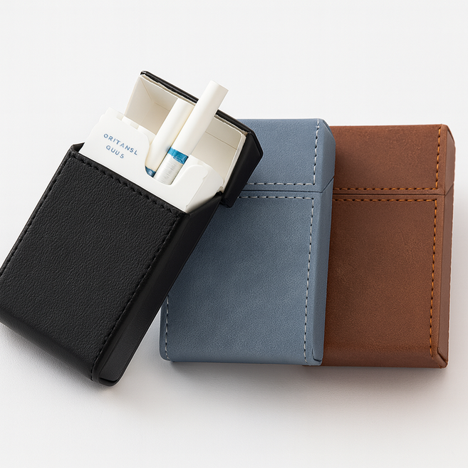 사시오 슬림 일반 에쎄 가죽 담배케이스