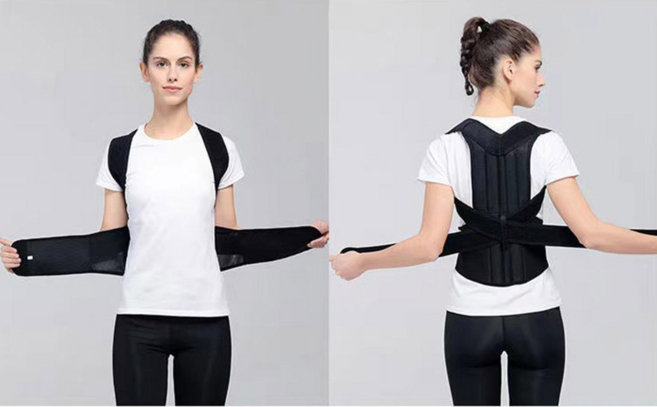 바른자세밴드교정기 굽은어깨 거북목 일자목 스트레칭, 1개