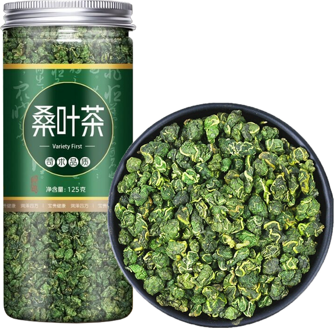 서리 맞은 뽕잎차 동결건조 첫서리 후 채취 신선한 뽕잎 찻잎, 1개, 1개입, 125g
