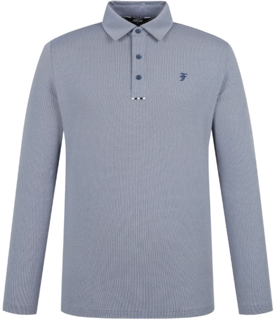 팬텀골프 양말증정 봄 상품 데일리로 활용성 좋은 남성 로고 조직감 카라 베이직 긴팔 티셔츠 / 211E1TO101 일산뉴코아