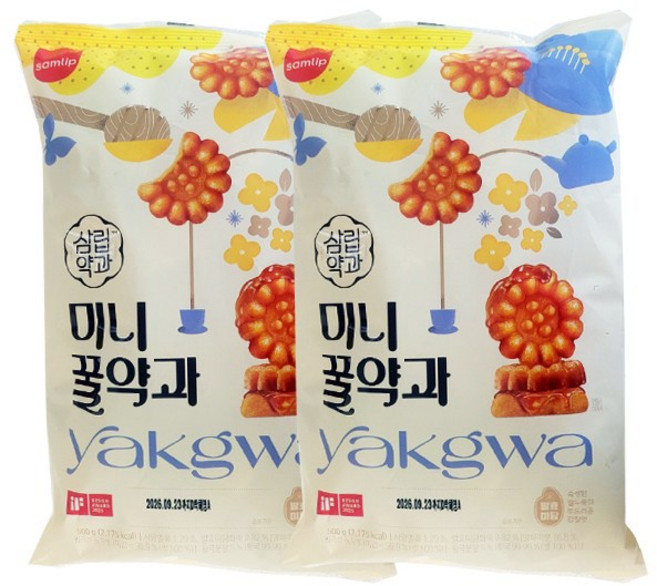 삼립 미니꿀약과 500g x 2개 /대용량 과자 누네띠네