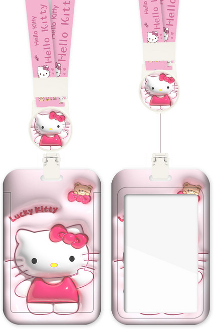 버딩 캐릭터 명찰 사원증 학생증 교통카드 릴홀더 카드케이스 목줄 포토카드