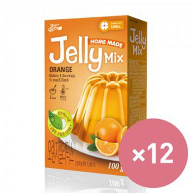 브레드가든 [브레드가든] 천연색소로 만든 젤리믹스(오렌지100g) 12개, 100g