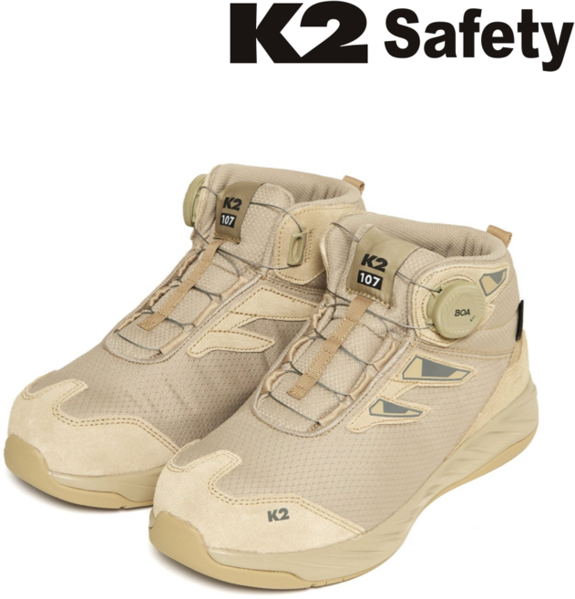 케이투세이프티 K2-107BE K2-107BK 베이지 블랙 다이얼 안전화