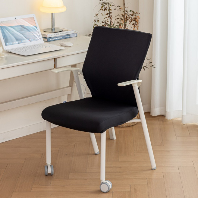 커버무드 시디즈 아이블 의자 맞춤제작 커버 세트, 블랙 (폴리스판), 1개