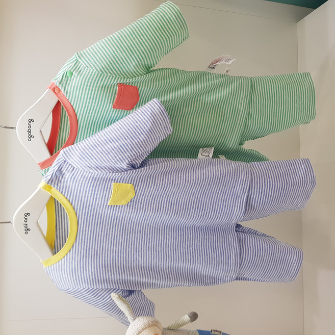 아가방 봄 여름 베이비페어 매끈시원 유아 7부 상하세트 / 여름 7부 아기 실내복 원마일웨어 시원함이 남달라요 / 갈아입히기 귀찮은날 이거면 끝 신생아 백일 돐 여름 상하복