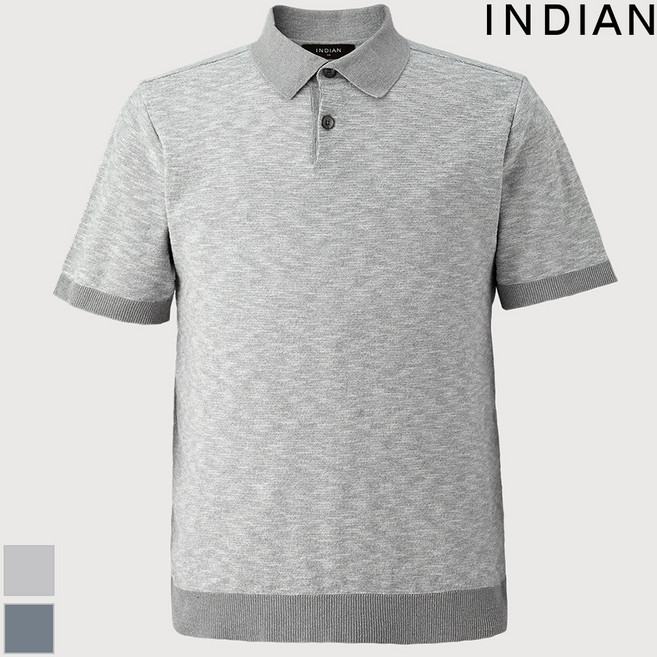 [INDIAN] 인디안 슬럽폴로 반팔니트_MITBS3M2401