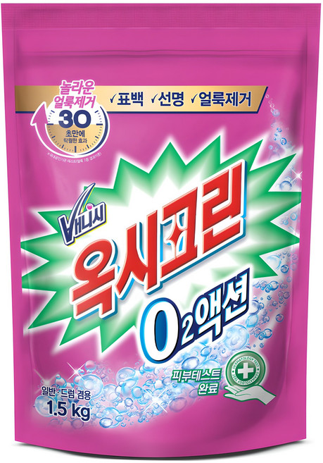 오투액션 분말형 표백제, 1.5kg, 1개입, 1개