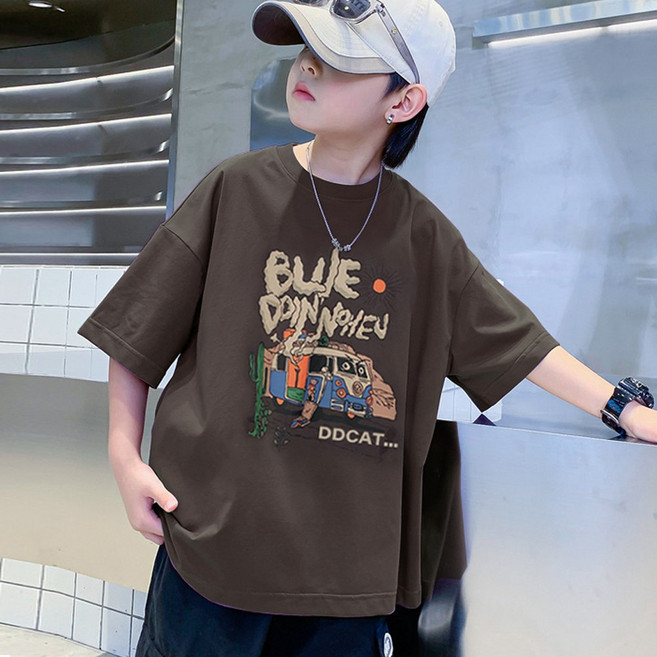 베비포 초중생 베이직핏 나염 반팔티 -TN2