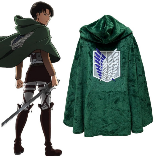오드아이 진격의거인 조사병단 담요 망토 후드 극세사담요 코스프레