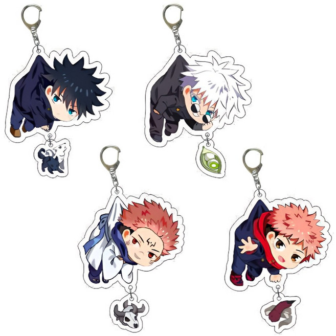 주술회전 열쇠고리 아크릴 키링 애니메이션 굿즈, 고죠 사토루