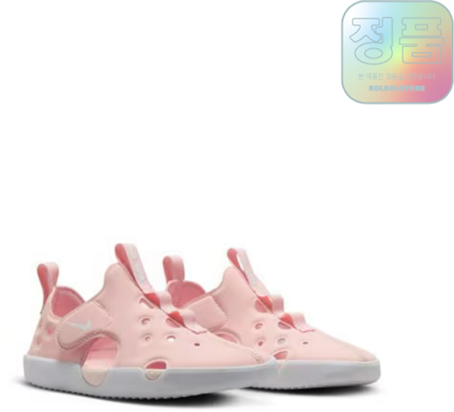 (백화점정품/AS) 나이키 선레이 프로텍트 4 베이비 핑크 화이트 키즈 토들러 아동 샌들 어린이신발