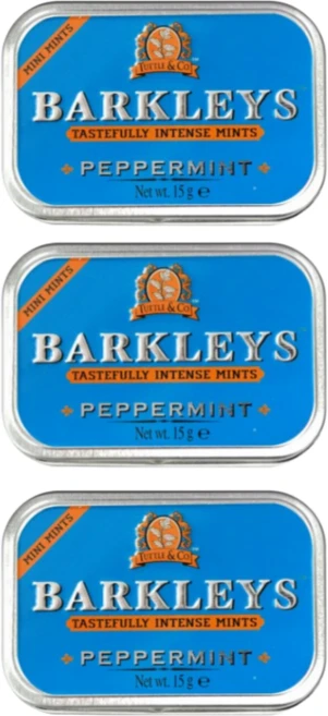 바클리즈 캔디 무설탕 미니 페퍼민트, 15g, 3개 - 쿠팡