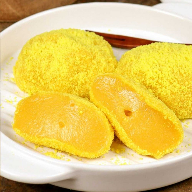 kbhb 산지직송 국내산 호박 인절미 1kg (카스테라가루 증정) 쫀득한 호박떡 간편식 영양간식