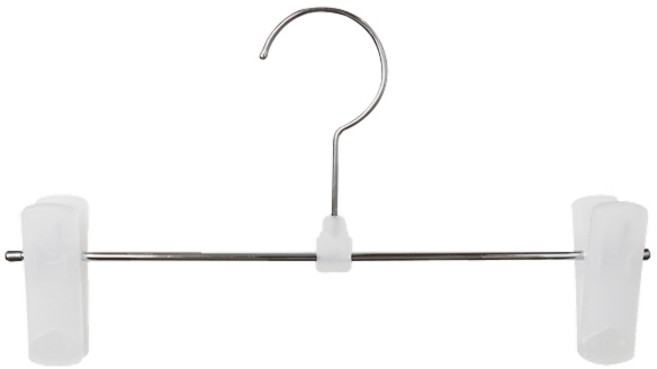 씨인크 바지걸이 논슬립 치마 집게 고급 옷걸이, 반투명, 20개