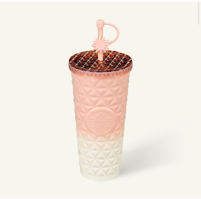 스타벅스 SS 선셋 서머 다이온 콜드컵 591ml, 1개, 핑크 화이트