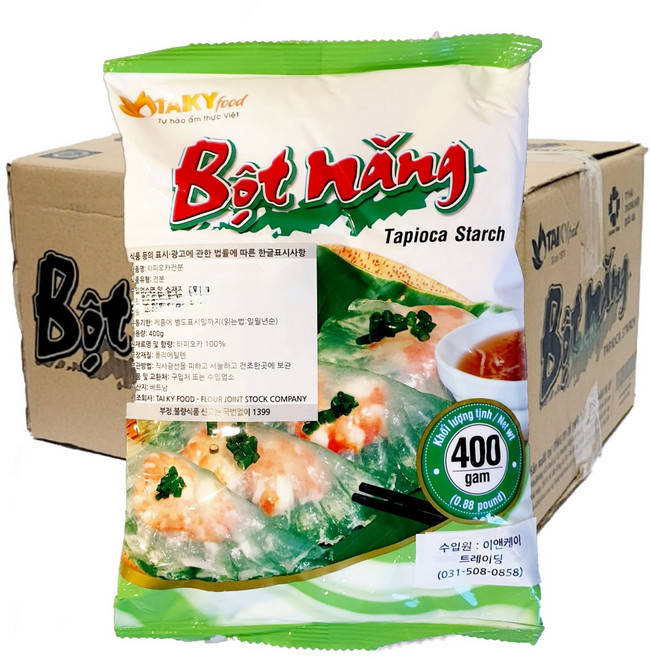 베트남 봇낭 타피오카 전분 BOT NANG, 400g, 24개