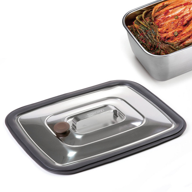 스텐락 스텐 다용도 진공 누름판 김치 장아찌 효소 누름독 누루미 대, 4~6호 공용 구멍없음, 1개