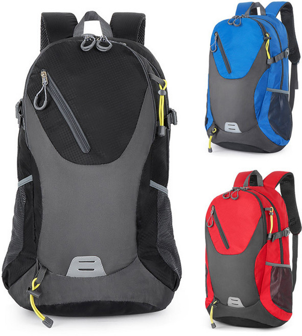 엘리스 경량 아웃도어 등산가방 스포츠백팩 40L 등산백팩, 블랙