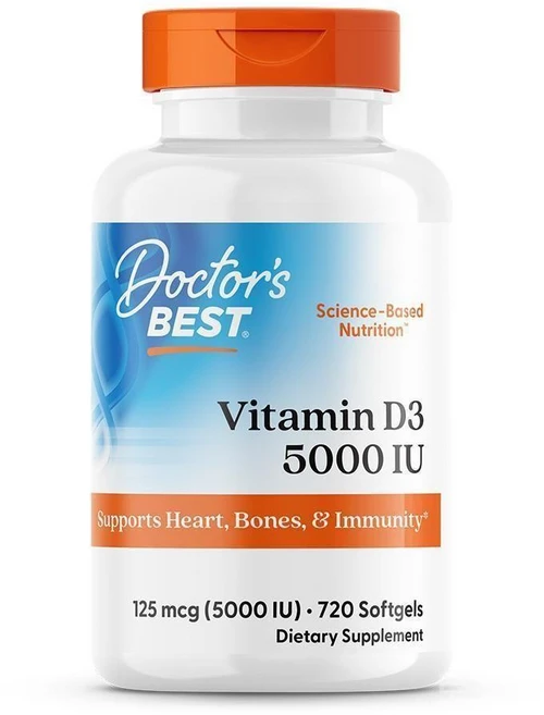 닥터베스트 비타민D3 5000IU 소프트젤 720정, 1개 - 쿠팡