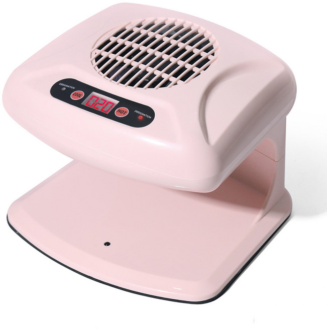 LINMANDA 고급 자동 센서 네일 광택제 건조기 온수 및 냉풍 드라이어 적외선 유도 공기, 분홍색, 1개, 2) Pink - US