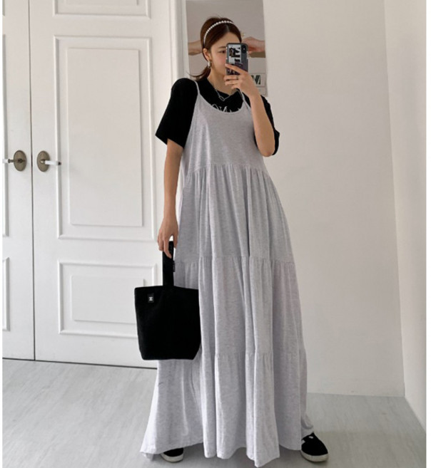 마이쏭 여성 빅사이즈 A라인 멜방원피스 안나뷔스티에캉캉롱원피스