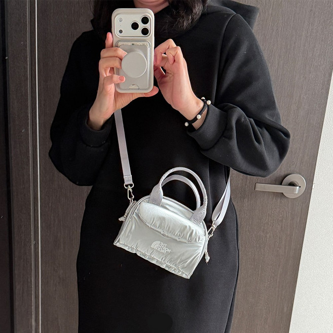 노스페이스 미니백 크로스백 퍼피 토트백 하트키링증정