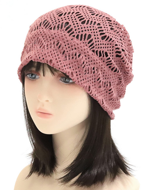 캡조아 시원한 그물 패턴 메쉬 망사 중년 여성 남성 여름 니트 두건 비니 국내 제작 모자