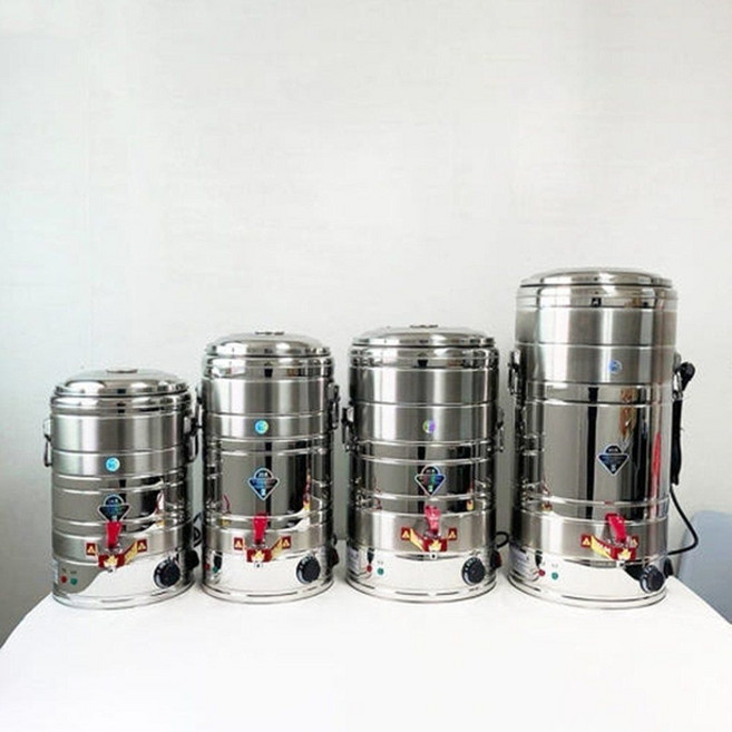 화영 스텐 316 전기 물통 8호 7L 물 끓이기 보온 장국통 육수 온수 온도 조절, 상세페이지 참조