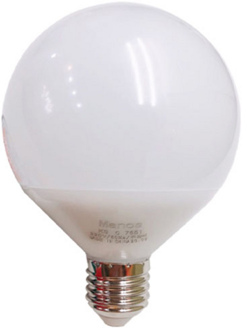 마노스 LED 볼전구 12W 숏타입 볼구 볼램프 전구 펜던트 인테리어 카페 조명, 주광색, 1개