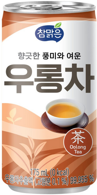 참맑은 우롱차, 30개, 175ml