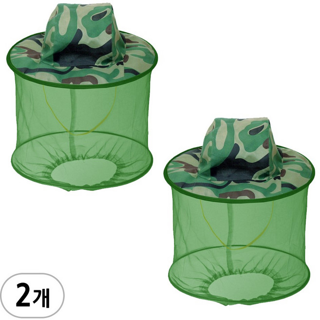 방충 모기장 모자 (일반 밀리터리 방충망 모자 -NO.1-2개)