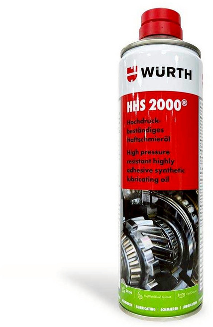 油工廠 WURTH HHS2000 滲透潤滑劑 500ml 平輸 0893 106 081 高壓耐磨性合成潤滑油 噴霧罐, 1個