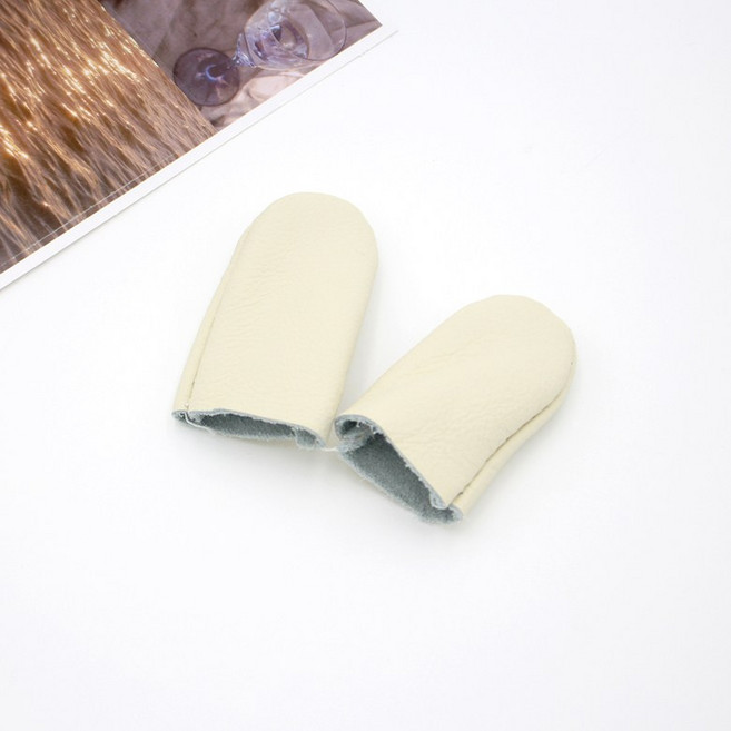 양모펠트용 가죽골무 (엄지용 검지용), 1개