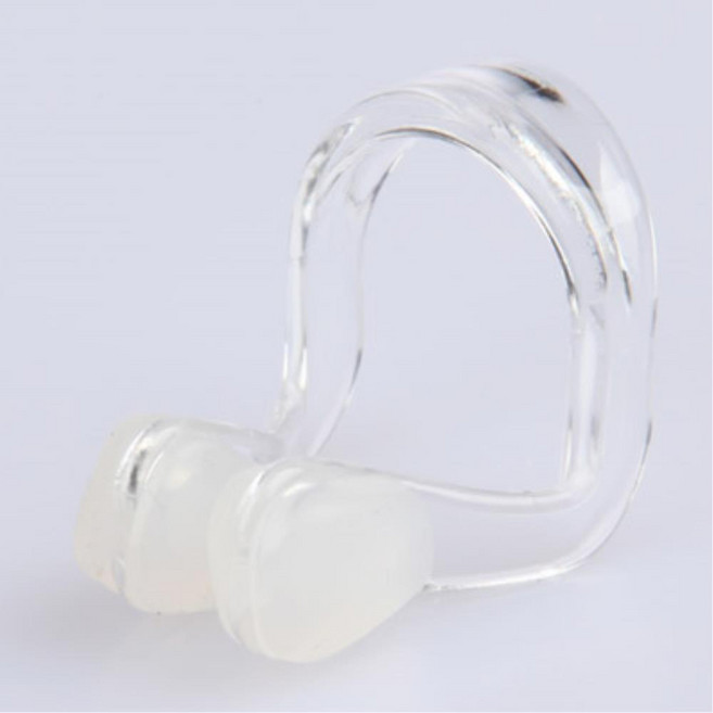 [wm] 수영 실내 수영장 잠수 코마개 노즈클립 투명 오픈워터 바다, 1개