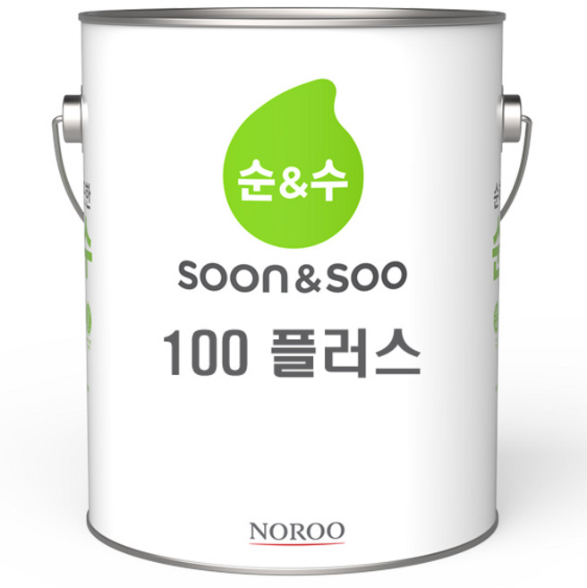 노루페인트 순앤수 수성 내부용 냄새없는 친환경페인트, 백색, 4L, 1개