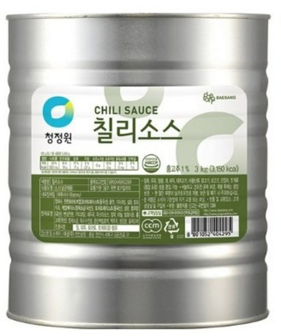 대상 청정원 칠리소스, 1개, 3kg
