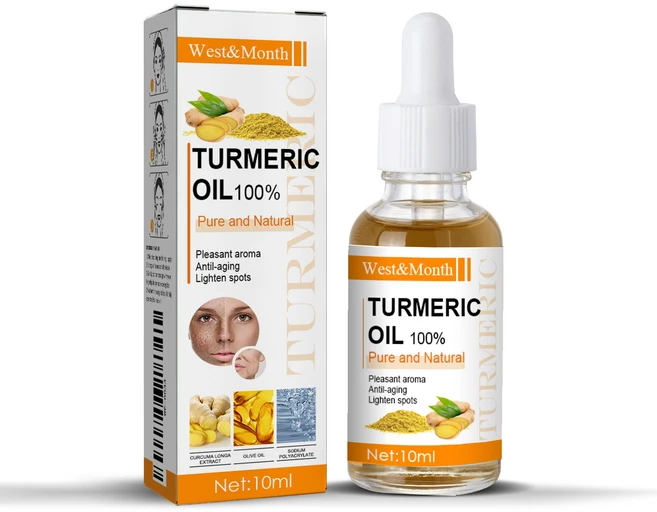 West&Month 강황 에센셜 오일 피부 탄력 관리 부드러운 보호 보습 영양 얼굴 에센스 오일, 1개, 10ml - 쿠팡