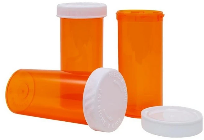 Ezy Dose 알약 약 비타민 용기 및 바이알 | 8 드람 보관 | 어린이 방지 캡 | 385 케이스, 30 Dram - 쿠팡